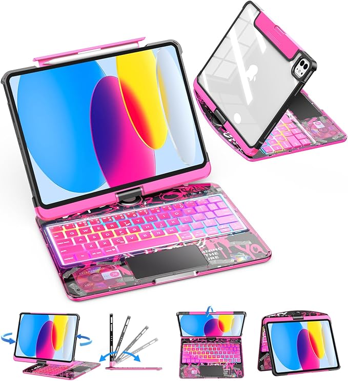 SIBEITU Keyboard Case for iPad A16 11th Gen 11" 2025 & 10th Gen 10.9" 2022 by SIBEITU
