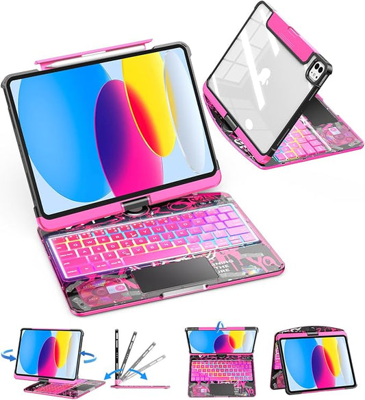 SIBEITU Keyboard Case for iPad A16 11th Gen 11" 2025 & 10th Gen 10.9" 2022 by SIBEITU
