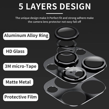 Camera Lens Protector for iPhone 14 Pro/iPhone 14 Pro Max, Alloy Metal Camera - Image 4