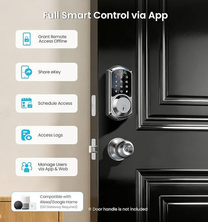Veise VE06 Smart Deadbolt with App Control, Keyless Entry Smart Lock - Image 3
