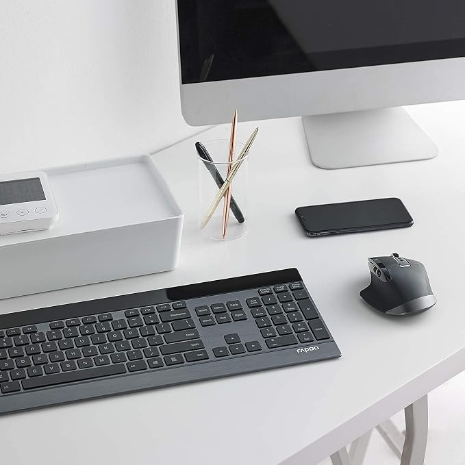 RAPOO Wireless Keyboard and Laser Mouse Combo, Ultra-Slim Computer Keyboard - Image 9