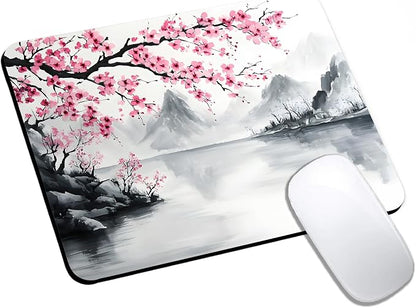 Mouse Pad, Cute Japanese Cherry Blossom Mouse Pads by HUOCAIREN
