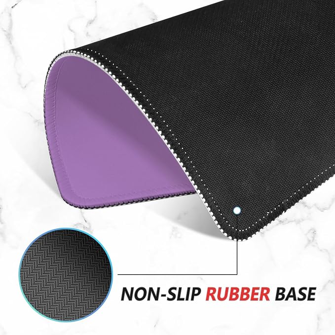 ITNRSIIET Mouse Pad Non-Slip Rubber Base Smooth Surface Stitched Edges - Image 4