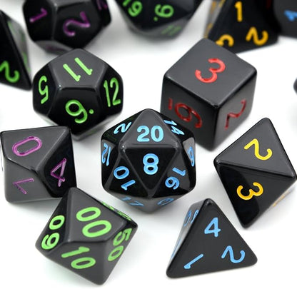 5 Sets New Black Polyhedral Dice - Image 4