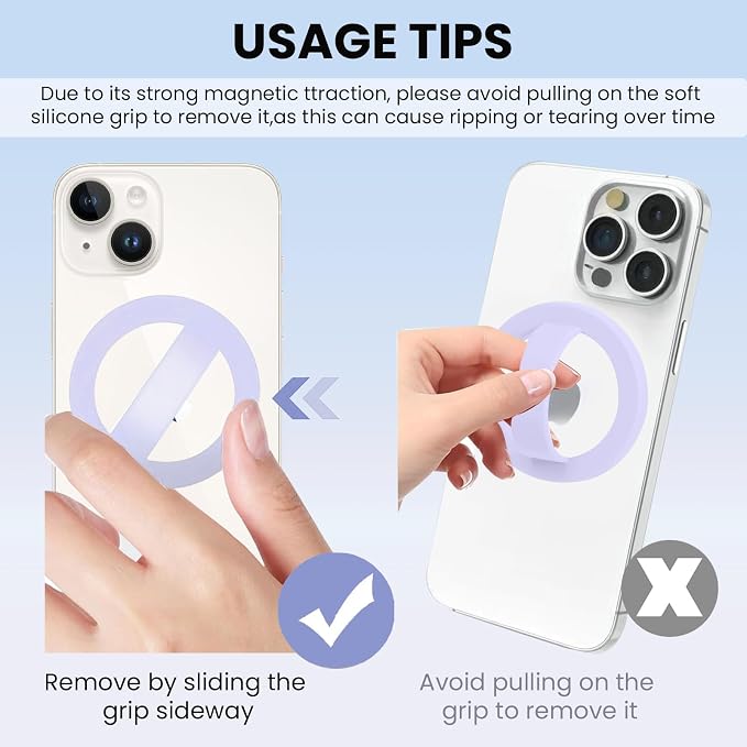 Magnetic Silicone Ring Grip Phone Holder, Loop Grip Phone Holder, Magnetic - Image 6