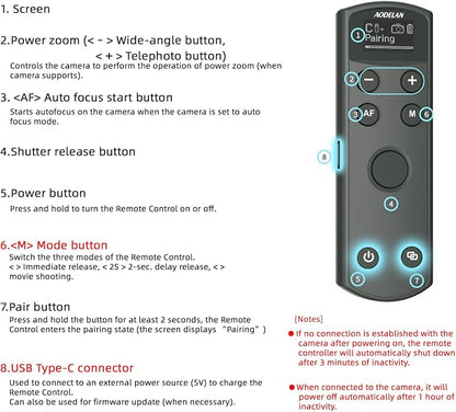 for Canon Rechargeable Wireless Shutter Release, Camera Remote Control - Image 8