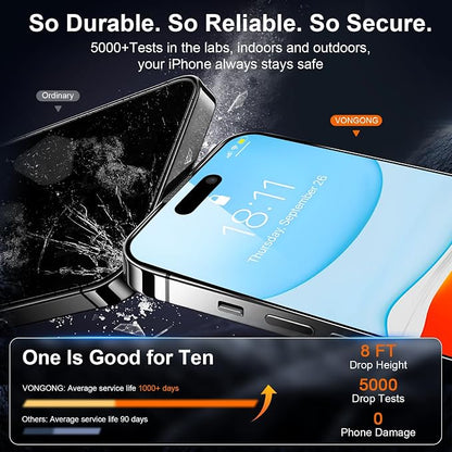 2 Pack Screen Protector for iPhone 16 Plus, Durable and Drop-Proof - Image 3