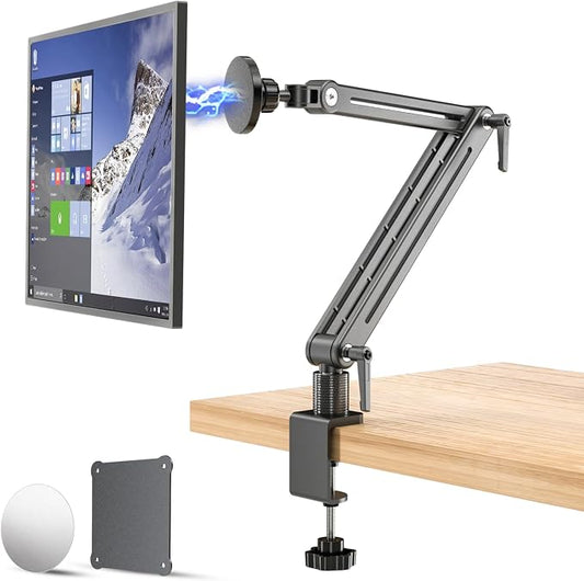 Strong Magnetic Portable Monitor Desk Clamp - 75mm VESA Mount 4.7" 15.6" 16" by Jakeko