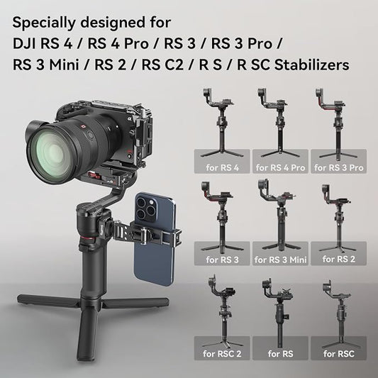 SMALLRIG Universal Phone Tripod Mount, Metal Cell Phone Mount - Image 2