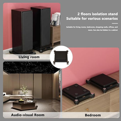 2pcs Subwoofer Isolation Stand, Double-Layered Speaker Isolation Stands - Image 7