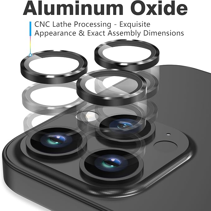 AGVEE 3+3 6 Pack for iPhone 14 Pro 6.1" / 14 Pro Max 6.7" Camera Lens Cover - Image 4