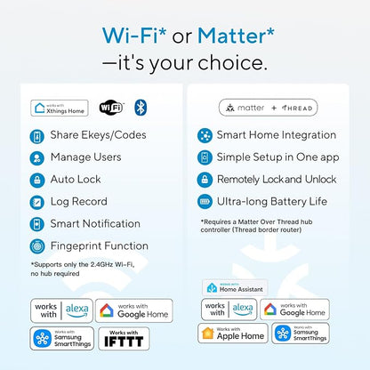 ULTRALOQ Bolt SE Smart Lock, Built-in Wi-Fi, Matter Over Thread, Works - Image 4