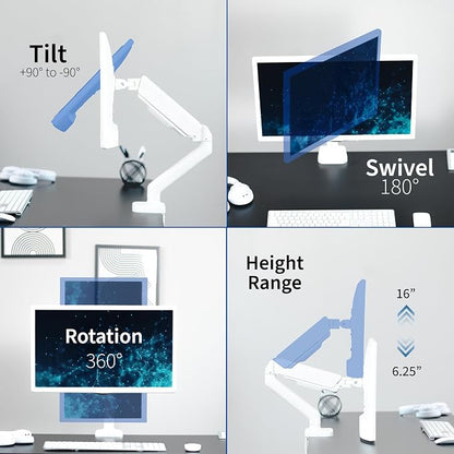 VIVO Single 17 to 32 inch Monitor Height Adjustable Counterbalance Mechanical - Image 7
