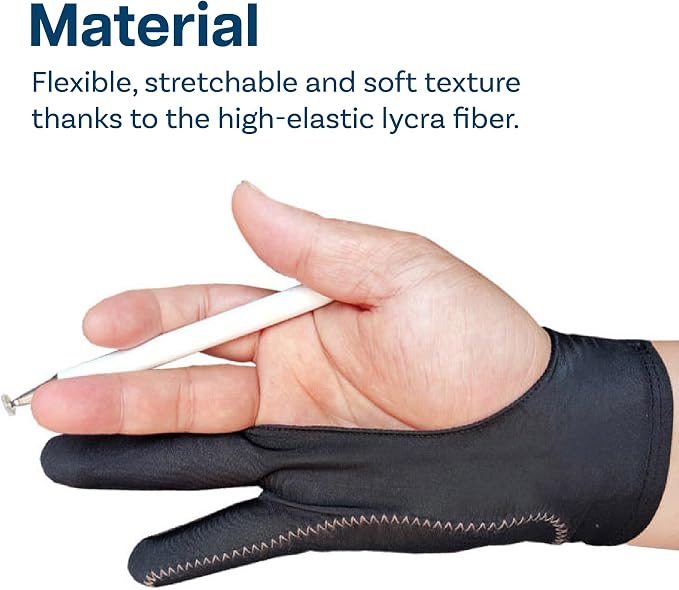 Drawing Glove for Digital Tablet and Sketching – by MMOBIEL – Model A 2-Finger - Image 5