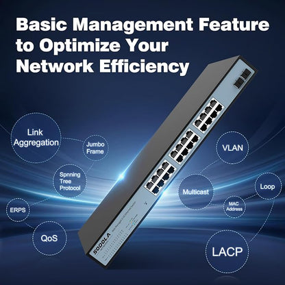 SODOLA 24 Port 2.5G Smart Web Managed Switch, 24 x 2.5G Base-T Ports, 2 x 10G - Image 5