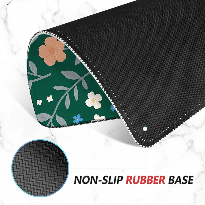 ITNRSIIET Mouse Pad Non-Slip Rubber Base Smooth Surface Stitched Edges - Image 4