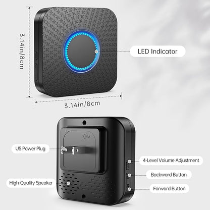 2 Pack Smart Wireless Doorbell Chime, 3 in 1 Doorbell Extender - Image 7