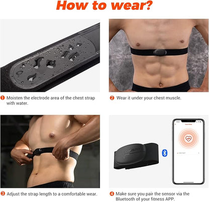 COOSPO Heart Rate Monitor Chest Strap, HRM Works - Image 6