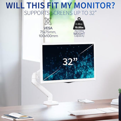 VIVO Single 17 to 32 inch Monitor Height Adjustable Counterbalance Mechanical - Image 6