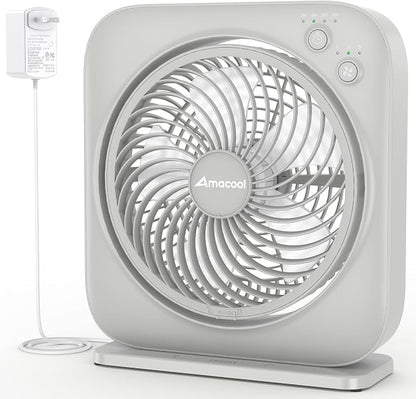 AMACOOL Table Fan, 12 inch Box Fan by AMACOOL