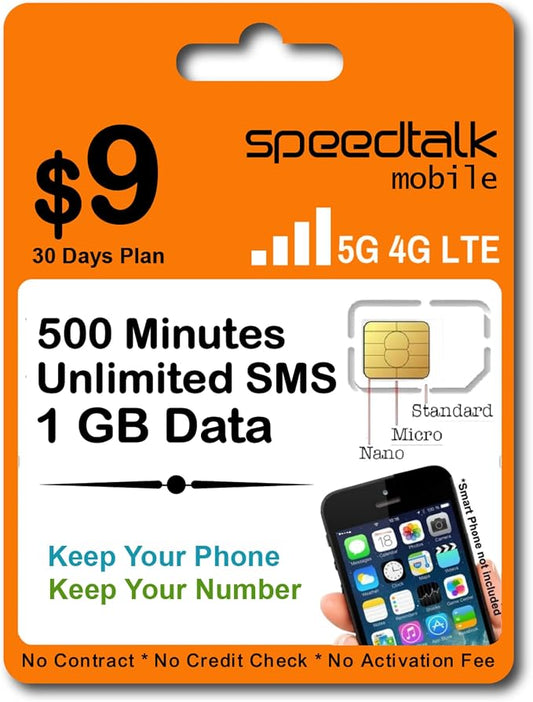 SpeedTalk Mobile Universal SIM Card Kit by SpeedTalkMobile