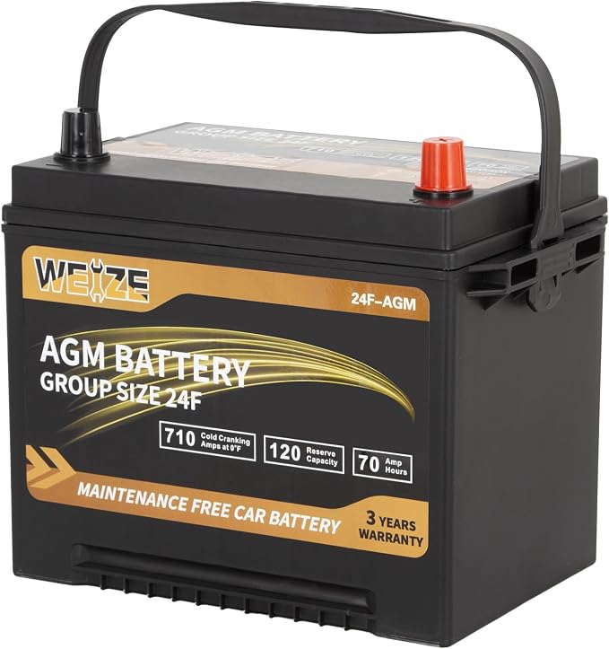 Weize Platinum AGM Battery BCI Group 24F Automotive Battery, 36 Months Warranty - Image 5