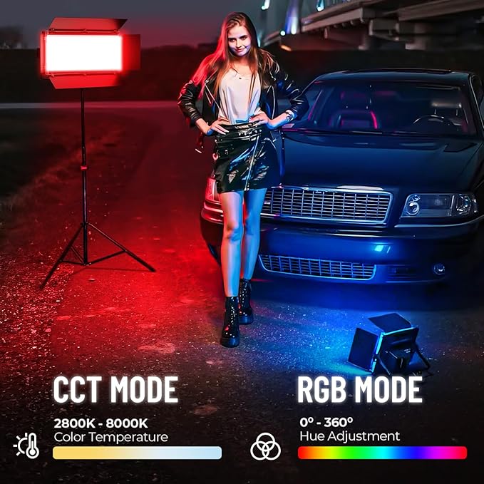 Mettlelite LS800C RGB Light Stick and Mettlelite SPL420C LED Video Light Full - Image 7
