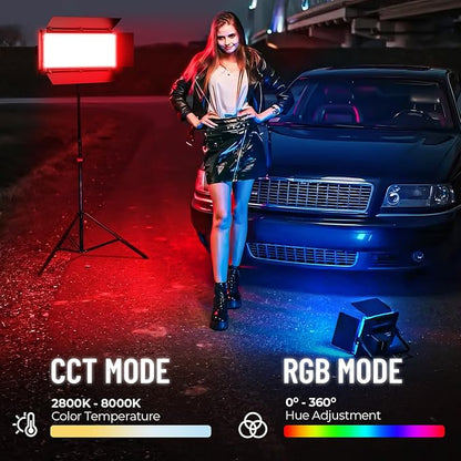 Mettlelite LS800C RGB Light Stick and Mettlelite SPL420C LED Video Light Full - Image 7