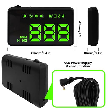 Heads up Display for Cars, Car HUD, Head up Display for Car, Car Speedometer - Image 8