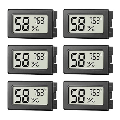 6 Pack Mini Hygrometer Indoor Humidity Meter, Small Digital Thermometer by Unknown
