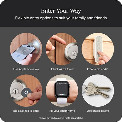Level Lock Pro - World’s Smallest, Innovative Smart Lock - Matter-Over-Thread - Image 8