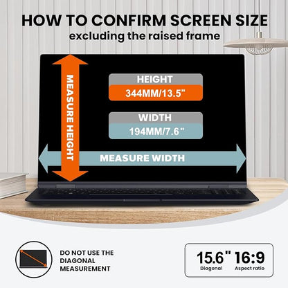 HD Laptop Privacy Screen 15.6 inch, Upgraded Laptop Privacy Screen - Image 4
