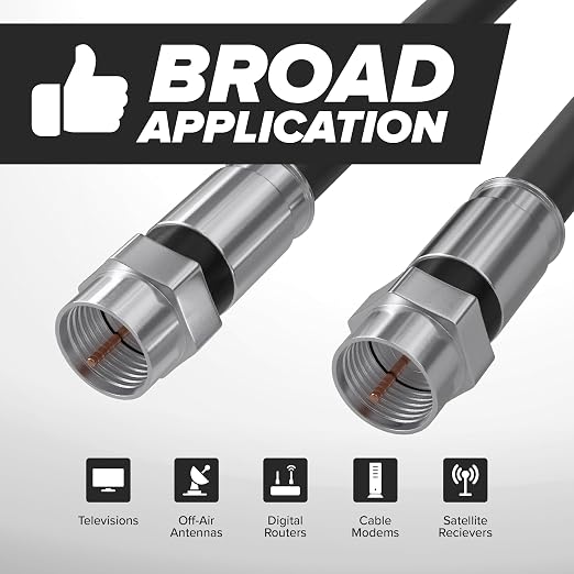 THE CIMPLE CO - RG6 Coaxial Cable 200 FT - RG6 Coax Cable - Image 8