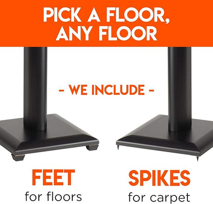 ECHOGEAR Premium Universal Floor Speaker Stands - Image 5