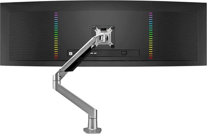 Premium Height Adjustable Single Monitor Arm Stand: Desk/Grommet Mount by RestoreFurniture