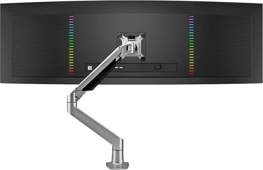 Premium Height Adjustable Single Monitor Arm Stand: Desk/Grommet Mount by RestoreFurniture