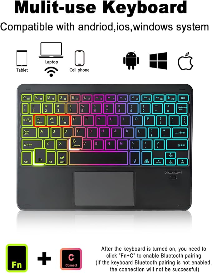 Universal Touchpad Keyboard Case - Image 2