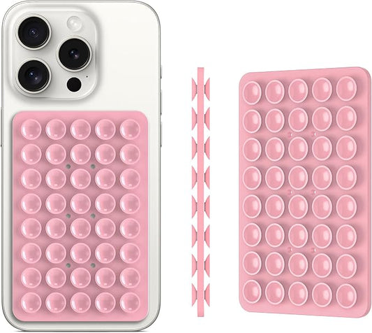 2PACK Silicone Double Sided Suction Phone Case Mount, Detachable Hands Free & - Image 2