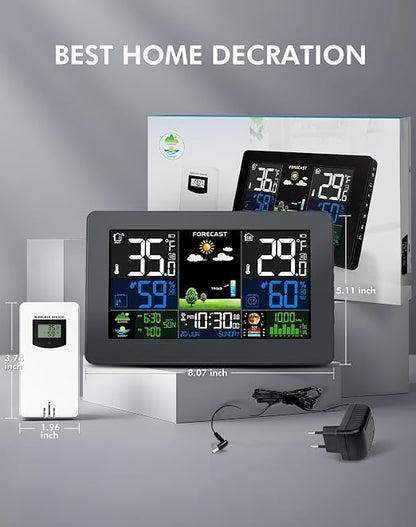 Weather Station Wireless Indoor Outdoor, Digital Thermometer - Image 6