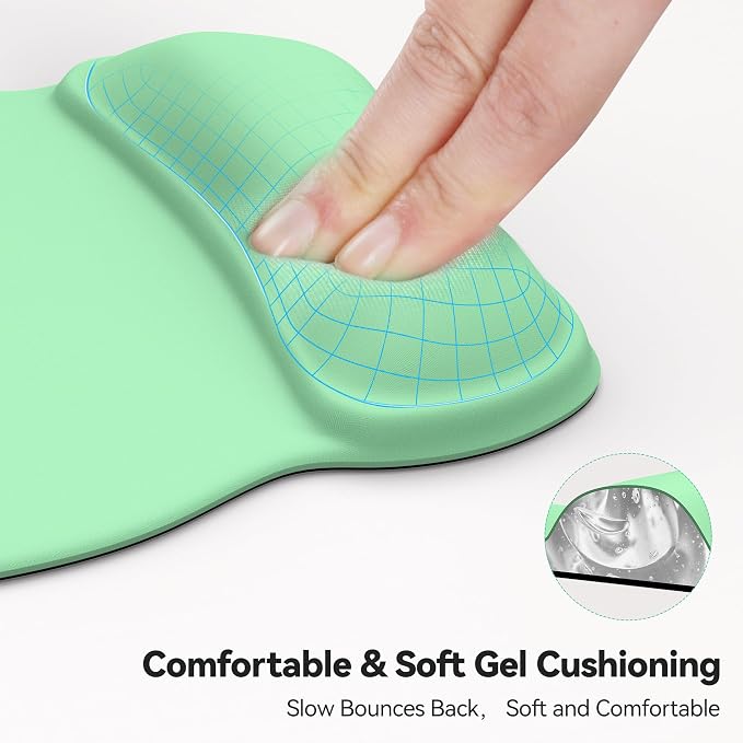 TECKNET Gel Mouse Pad with Wrist Rest, Ergonomic Office Mousepad with Wrist - Image 3
