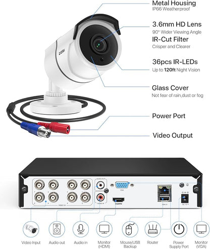ZOSI 3K Lite Home Security Camera System - Image 8