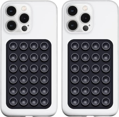 2 Pack Silicone Suction Phone Case Mount, Silicon Adhesive Phone Grip by LvShuLiangPin