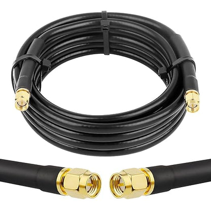 MOOKEERF KMR240 SMA Male to SMA Male Coaxial Cable 50 ohm Coax Ultra Low Loss by MOOKEERF