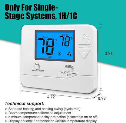 Suuwer Non-Programmable Thermostats - Image 3