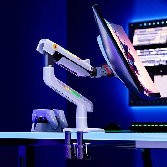 Gaming Monitor Arm for Flat/Ultrawide/Curved Monitors 32 to 60 inch, Heavy Duty - Image 2