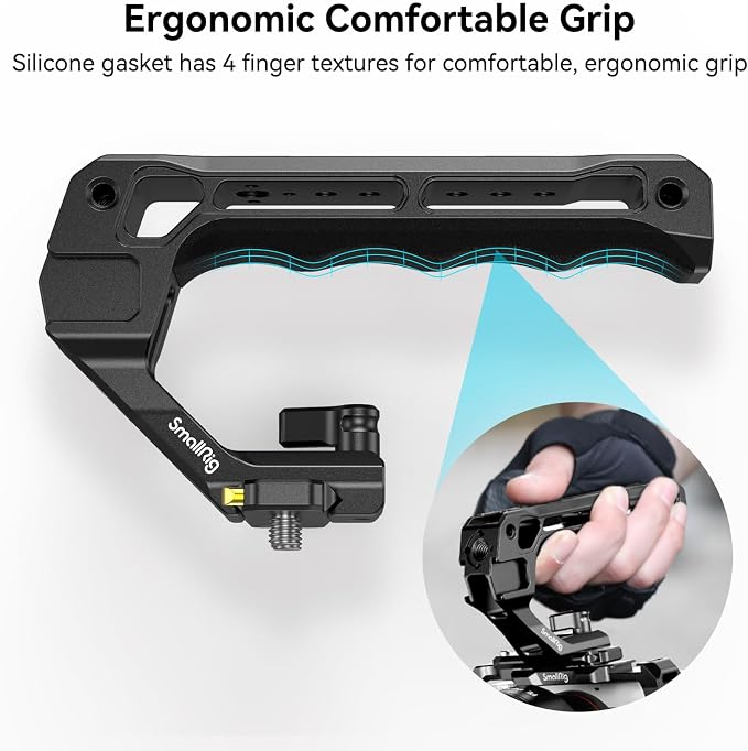 SMALLRIG Lightweight NATO Top Handle, Quick Release NATO Grip w/NATO Rail - Image 3