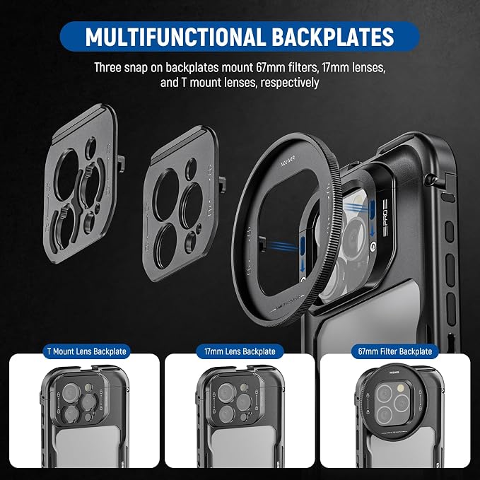 NEEWER 16 Pro Cage, Quick Release Video Rig Phone Stabilizer Compatible - Image 3