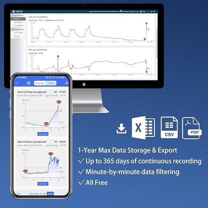 Remote WiFi Temperature & Humidity Sensor, No Subscription 24/7 Remote Temp - Image 8