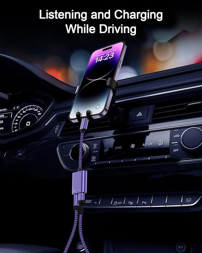 iPhone Dongle Headphone and Charger 2 in 1, Lightning to 3.5mm Audio Jack + - Image 6