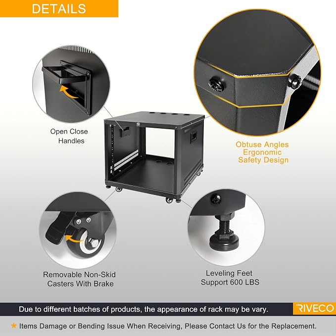 RIVECO 9U Network & Audio Rack - Image 3